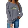 thumbnail image 4 of Women's Christmas Sweatshirts Merry Xmas Graphic Printed Sweaters Long Sleeve Crew Neck Blouses Casual Happy Holiday Shirts Pullover Top, 4 of 4