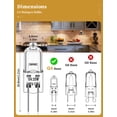 thumbnail image 2 of MINKUROW Halogen Light Bulbs,10 Pack G4 Bulb,Halogen Light Bulbs 2 Pin 12V 20W T3 Bi-Pin G4 Base 350lm Long Lifetime Dimmable 3000K Halogen Bulbs for Under Cabinet Puck Light,Chandeliers, 2 of 6
