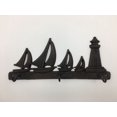 thumbnail image 1 of Black Sailing Boat Wall Cast Iron Hooks, 1 of 1