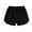 Black-6, variant on Girls Gym Shorts Elastic Waist Workout Shorts Summer Casual Athletic Loose Wide Leg Cotton Running Short Pants, Black, 7-8 Years