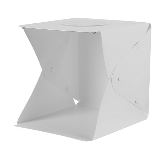 Methold Caja de luz LED Softbox fotografía tienda LED plegable Mini caja de luz portátil sesión de fotos caja Softbox fotografía caja de luz Accesorios para fotos 30 centimetros