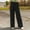 Black, variant on CLOISE Pull on Palazzo Pants for Women Casual Wide Leg Pants With Pocket Pants Mid Rise Wide Leg Pants Drawstring Elastic Waist Comfy Palazzo Pants Pull On Wide Leg Pants Straight Leg Trousers Black