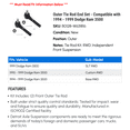 thumbnail image 2 of Outer Tie Rod End Set - Compatible with 1994 - 1999 Dodge Ram 3500 1995 1996 1997 1998, 2 of 2