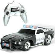 KidiRace Remote Control Police Car with Flashing Lights & Sounds  2.4GHz RC Cop Car for Boys and Girls