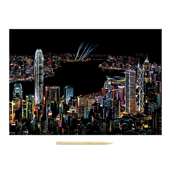 Nightscape Unique DIY Scratch Off Painting For Adults Kids Unveil With Every Body Awareness Games for Kids Cat Piano for Toddlers Foot Piano Mat 32" Keyboard Play Mat Alphabet Matching Board Sensory