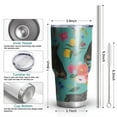 thumbnail image 6 of 30oz Doberman Dog Pattern with Pioneer Flower Tumblers Stainless Steel Tumbler with Lid and Straw,Vacuum Insulated Double Wall Travel Tumbler Cups Mug with Cleaning Brush for Coffee,Tea, 6 of 7