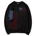 thumbnail image 2 of Enhedi Womens Sweatshirt for Women Women's American Flag Print Sweatshirt Soft and Skin Friendly Comfortable Fabric. Black, 2 of 4