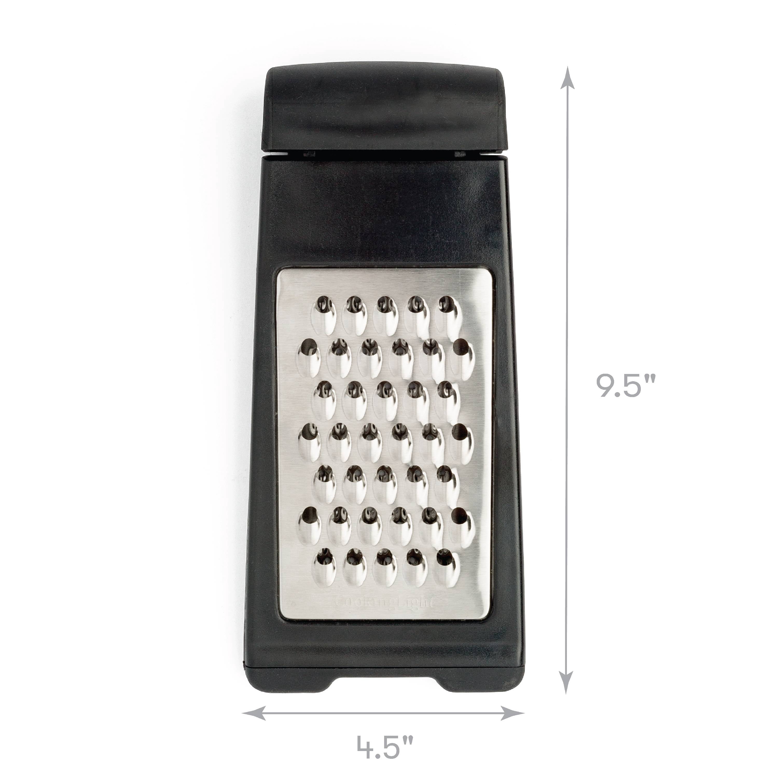 Cooking Light Multifunctional Stainless Steel Folding Grater Zester for Easy Storage, Black