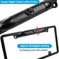thumbnail image 3 of Car Rear View Backup Camera Parking Reverse Night Vision US License Plate Frame, 3 of 8