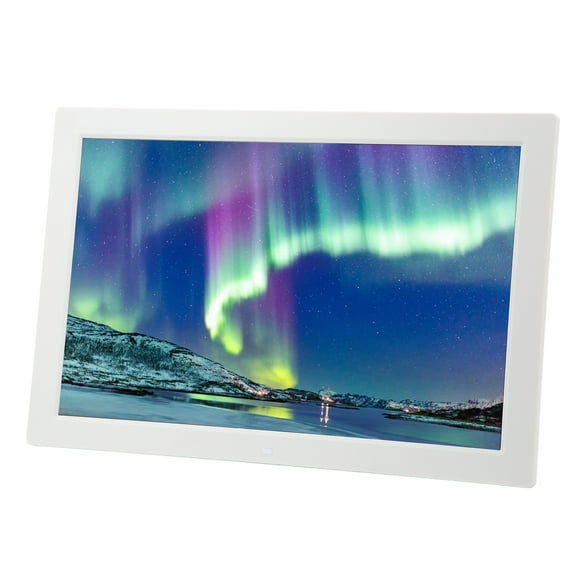 Digital Picture Frame ABS Photo Display Touch Screen HD 17in Smart Digital Picture Frame With Remote Control 100-240V For Home White