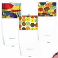 thumbnail image 5 of Pack of 10 Thank You Gratitude Cards with Envelopes (4 x 5.12 Inch) - FLYING UMBRELLAS M2331TYG, 5 of 6