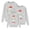 Grey, variant on Womens Family Christmas Sweatshirts Holiday Print Long Sleeve Cozy Fleece Pullover Soft Fleece Crewneck Top for Xmas Eve and Winter Lounging