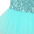 thumbnail image 6 of Kaerm Girls Sequin Ballet Tutu Dress Leotards Ballerina Outfit Dance Costumes With Headwear Turquoise 6-7, 6 of 8
