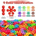 thumbnail image 2 of 400PCS Kids Plastic Connect Block Snowflake Toys - Preschool Manipulatives Interlocking Disc Play Set for Classroom Educational Kindergarten Elementary Building Toys STEM Interlocking Blo, 2 of 5