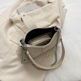 thumbnail image 2 of Bolso informal para axila para mujer, Bolso Hobos de lona con remaches, cierre con cremallera, Bolso de viaje para mujer, 2 of 8