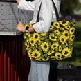 thumbnail image 4 of Wukai Sunflowers In Vintage Print Zipper Bag,large Beach Tote Bag,Waterproof Sandproof Bag,Grocery and Picnic Tote Travel Bag, 4 of 5
