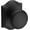 Black, variant on Baldwin Reserve PSROUTAR190 Passage Round Knob and Traditional Arch Rose with 6AL Latch and Dual Strike Satin Black Finish