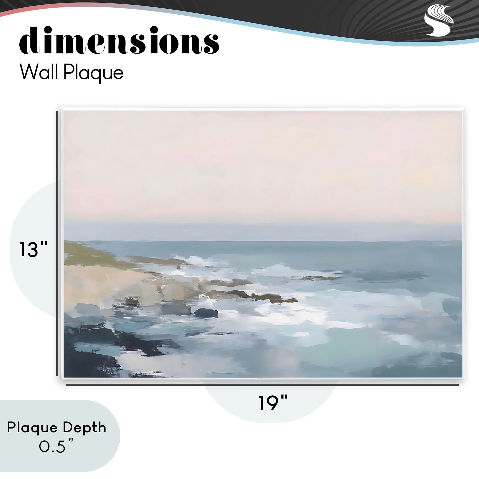 Stupell Industries Serene Coastal Ocean Scene Wall Plaque Art, design by Creative Studio