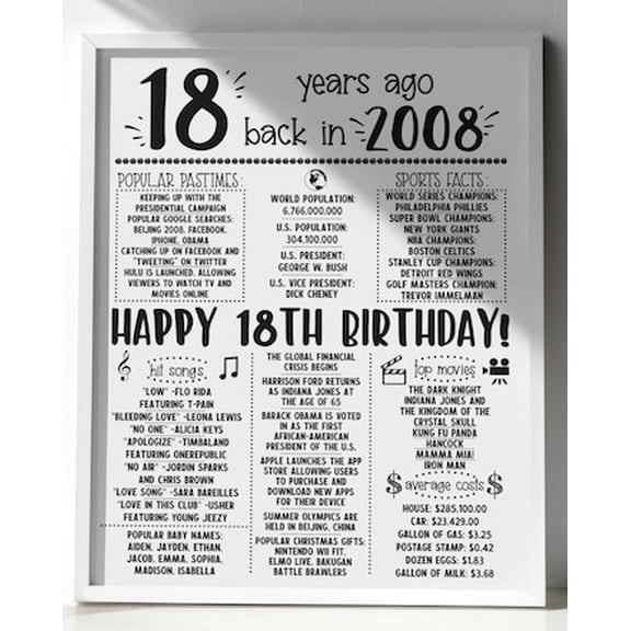 DIANANA 2008 - 18th Birthday Poster