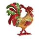 thumbnail image 3 of Caja de baratijas con bisagras en forma de gallo, organizador de joyas, figura de animal para coleccionar, guardar collares, decoración de escritorio Rojo Verde, 3 of 8