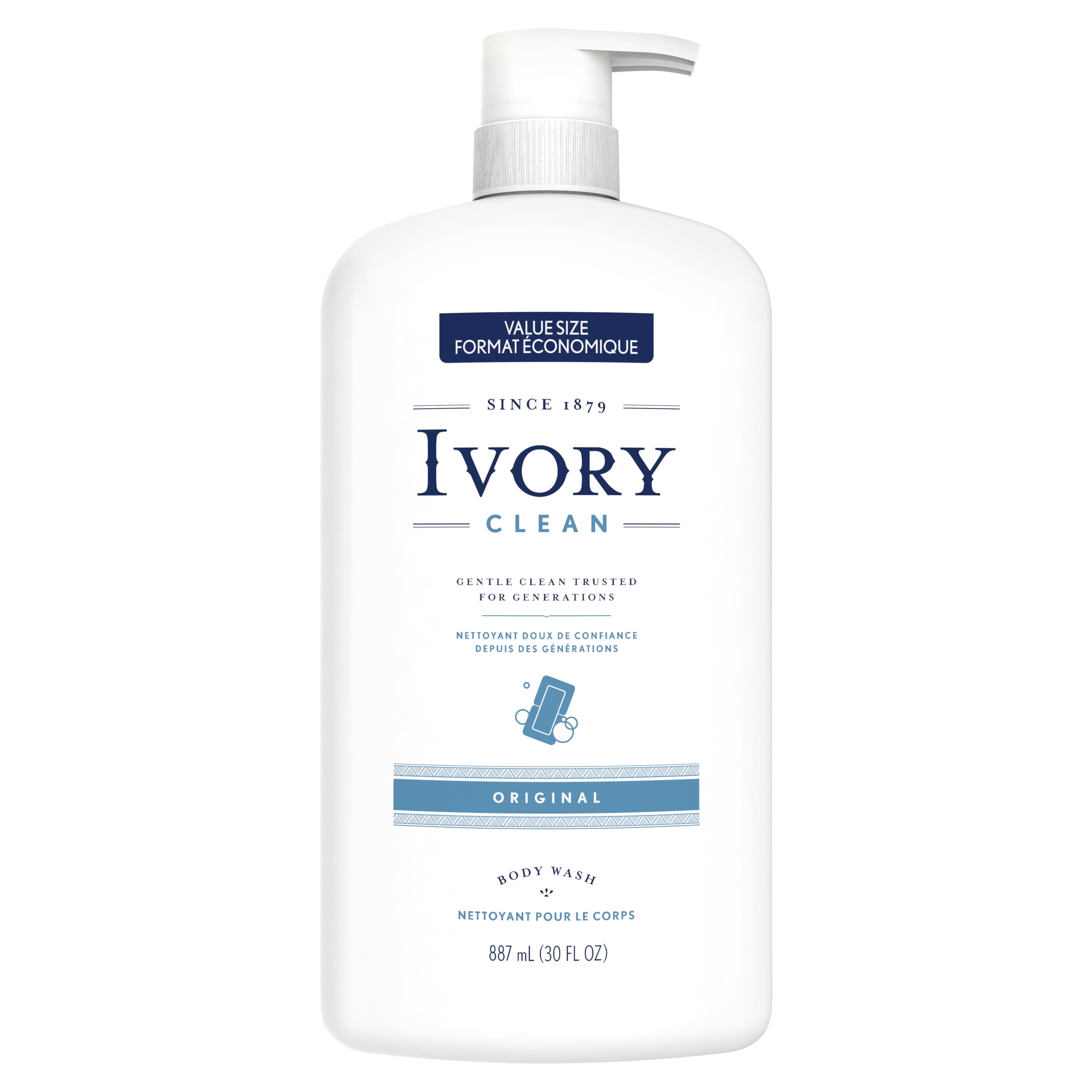 Ivory Clean Original Body Wash 30 oz