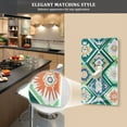 thumbnail image 5 of Yayeee Blank Wall Plate Cover 1-Gang 4.5"x2.7" Home Unused Decorative Outlet, Green Geometric Flowers, 5 of 7