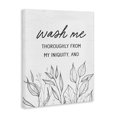 thumbnail image 2 of Stupell Industries Eclectic Wash Me Thoroughly Scripture Canvas Art, 16 x 20, by Lettered and Lined, 2 of 8