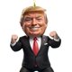 thumbnail image 2 of Adorno Navideño Donald Trump Acrílico para Del Coche (D), 2 of 4