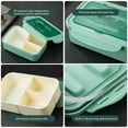 thumbnail image 4 of PENGXIANG Bento Box for Kids Adults Reusable Lunch Box Food Container with 3 Compartments and Spoon & Fork Portable Lunch Container Microwave Safe for Work School Office Use, 4 of 11