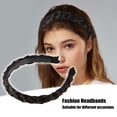 thumbnail image 2 of Diadema trenzada de cabello sintético Unique Bargains 0,98 pulgadas Marrón oscuro, 2 of 7