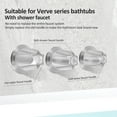 thumbnail image 3 of Sutowe 3Pcs Shower Faucet Knob Handle Easy Install Rustproof Bathtub Faucet Handle Replacement Include Hot Cold and Diverter for Bathroom, 3 of 8