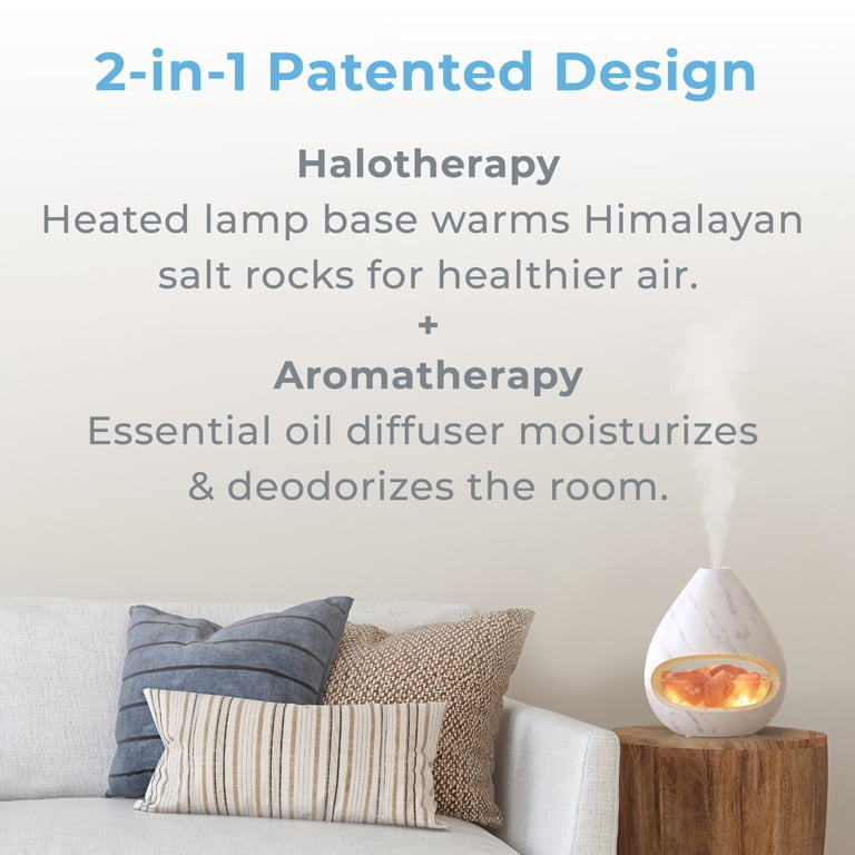 Pure Enrichment PureGlow Crystal Himalayan Salt Lamp & Diffuser photo 2