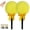 Yellow*2, variant on Dusting Powder Puff Lollipop, Lollipop Duster Body Powder Puff, Soft Cosmetic Makeup Puffs with Long Handle for Loose Powder Body Powder Face Powder Makeup (Purple*2)