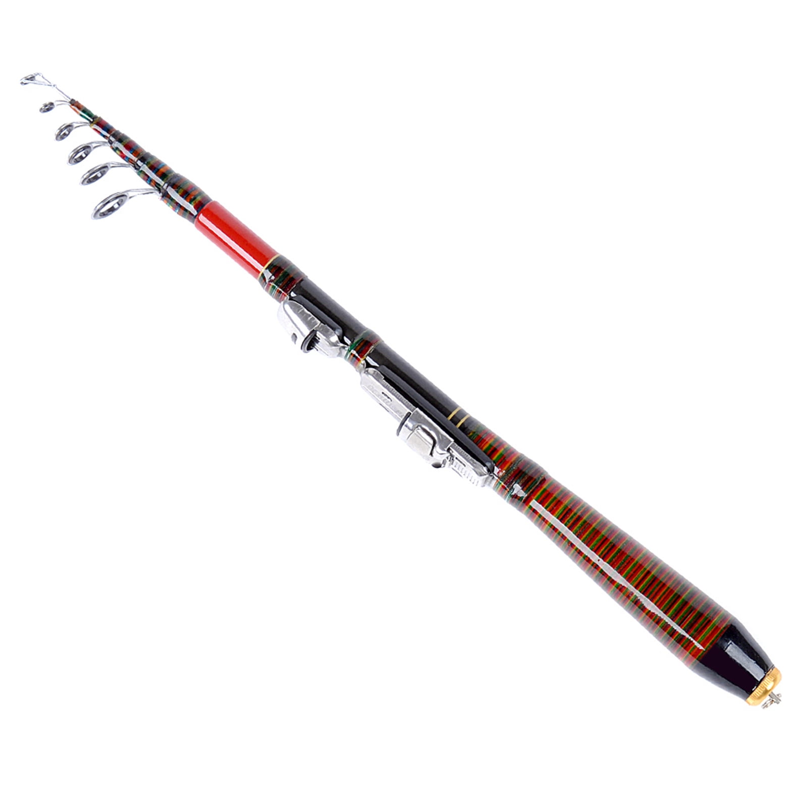 2.1M 6.89FT Telescopic Fishing Rod Travel Spinning Lure Raft Pole Carbon Fiber