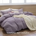 thumbnail image 6 of U by Bedsure Grayish Purple Duvet Cover Full Size - Soft Prewashed Full Duvet Cover Set, 3 Pieces, 1 Duvet Cover 80x90 Inches with Zipper Closure and 2 Pillow Shams, 6 of 6
