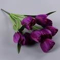 thumbnail image 2 of Artificial Flowers Bouquet 9 Heads Fake Tulips For Home And Party Decor Vibrant Colors And Realistic Appearance, 2 of 9