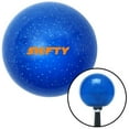 thumbnail image 1 of American Shifter  Orange Shifty Blue Metal Flake Shift Knob with M16 x 1.5 Insert Shifter Auto Manual, 1 of 1