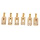 thumbnail image 4 of 6Pcs Electric Guitar Bridge Saddle Brass 10.5mm Pitch Tremolo String Tuning Screw Saddle Accessory Gold, 4 of 4