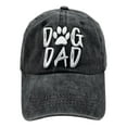 thumbnail image 2 of Men's Dog Dad Hat, Washed Adjustable Baseball Cap Dog Lover Hats, 2 of 4