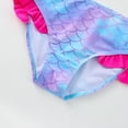 thumbnail image 6 of WOLLED 2PCS Kids Girls Summer Swimsuit Beach Swimwear Floral Quick Dry Bathing Suit One Shoulder Bikini Suit,Size 3-12T, 6 of 11