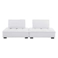 thumbnail image 2 of Modway Saunter Causeuse 2 Pcs en Tissu Capitonné Tissu en Blanc, 2 of 6