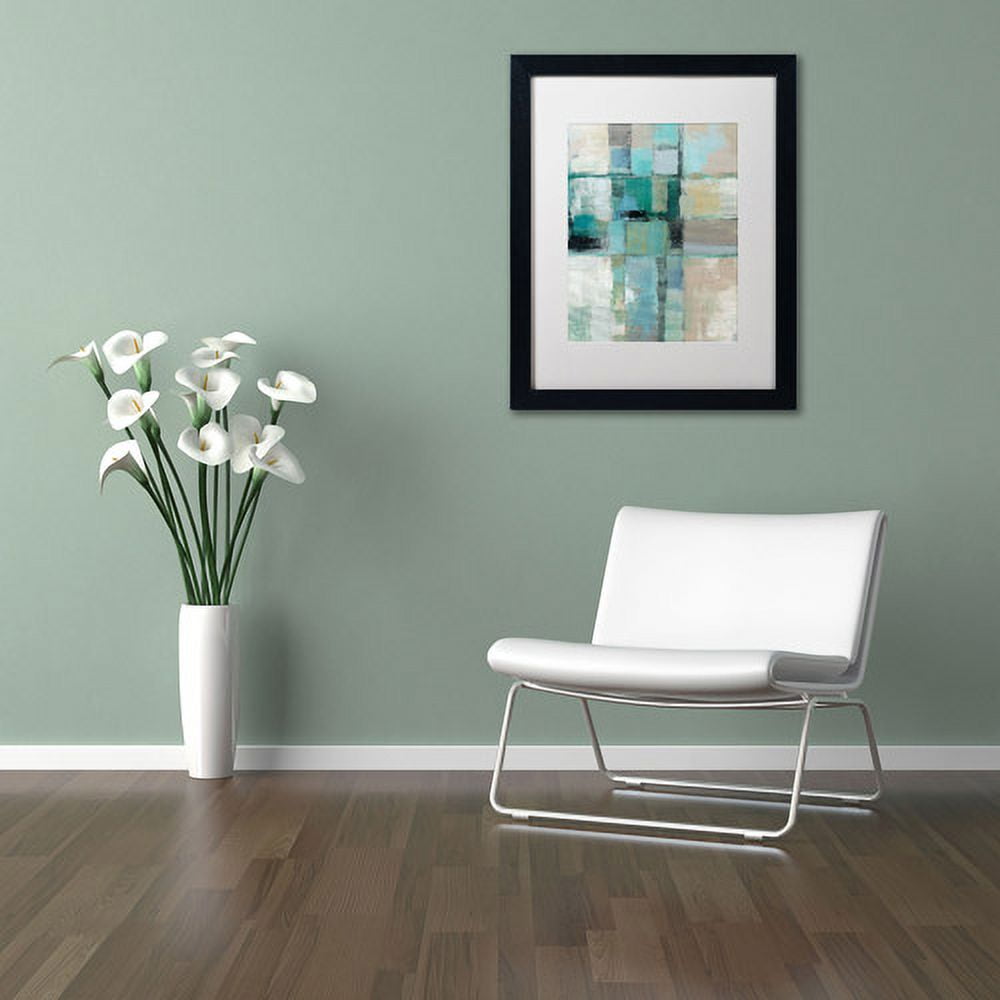 Trademark Fine Art "Island Hues Crop II" Canvas Art by Silvia Vassileva, White Matte, Black Frame