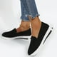 thumbnail image 1 of Zapatillas De Deporte De Moda Zapatillas de deporte informales y cómodas para mujer, de malla sólida, ligeras (negro 38), 1 of 6