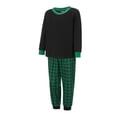 thumbnail image 3 of Conjunto de pijamas navideños familiares a juego con estampado de cuadros. Pijamas de vacaciones para papá, mamá y niños., 3 of 10