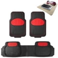 thumbnail image 1 of FH Group Solid Black Heavy Duty Floor Mats from FH Group for Auto Car w/ Free Dash Mat, 1 of 6