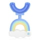 thumbnail image 1 of Cepillo de dientes en forma de U 2-6 años Boca completa Bebé Bebé Cepillo de Dientes Manual Dientes Lenguida Limpieza Transporte Suministros de Viajes Azul Inevent HA028521-02B, 1 of 7
