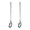 2 Pcs, variant on CuiLiyq Long Handled Ice Tea Spoon, Cocktail Stir Spoons, Stainless Steel Coffee Spoons, Ice Cream Scoop (7.7 Inch)