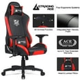 thumbnail image 5 of GTRACING Gaming Chair PU Racing Office Computer High Back Chair, Red, 5 of 6