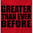 thumbnail image 2 of Greater Than Ever Before Motivational Womens Fitted Plus Size Graphic Tee Brisco Brands 2X, 2 of 5