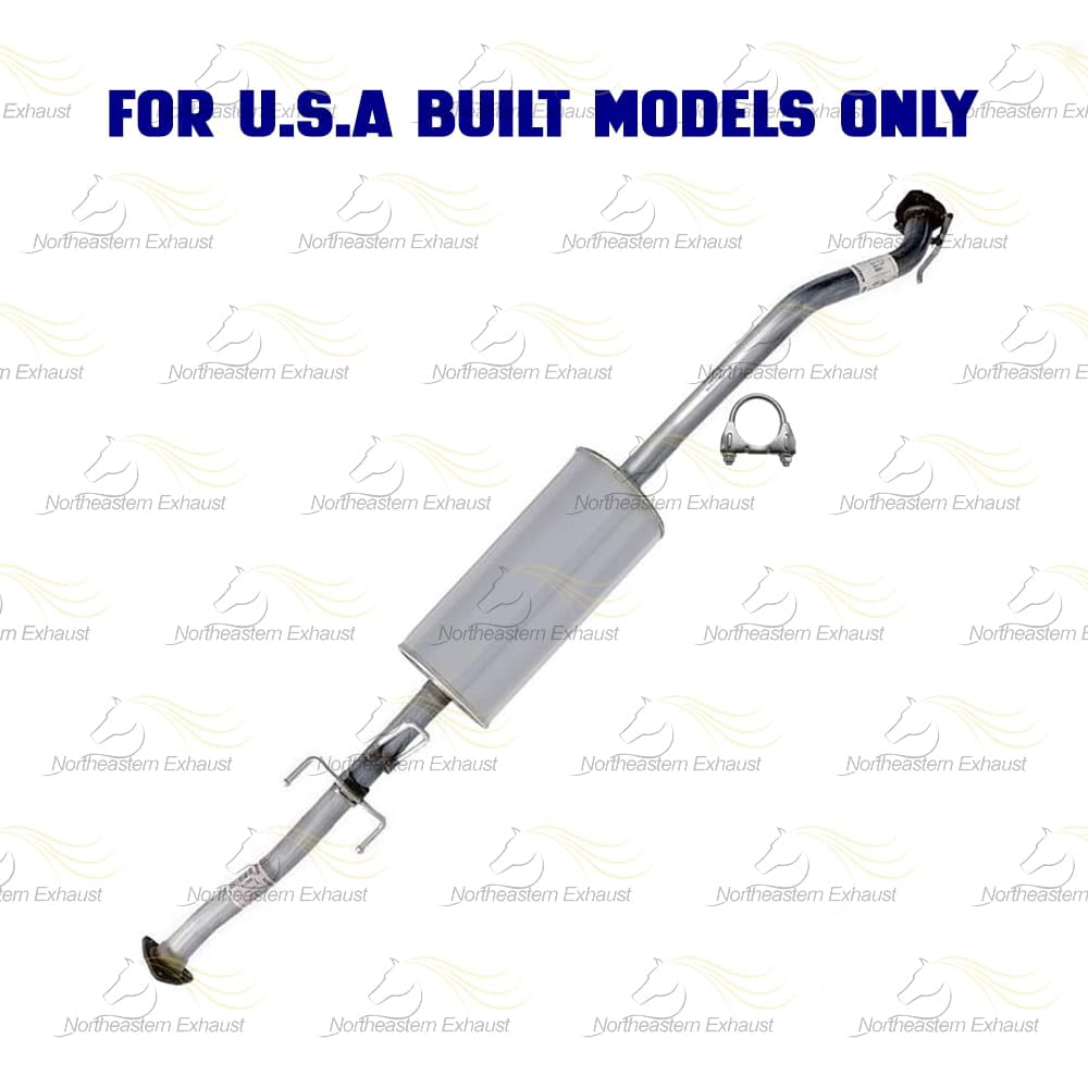 Northeastern Exhaust Catalytic Converter, Resonator Pipe & Muffler Fits 2010-2011 Honda CR-V 2.4L - Direct Fit EPA-Approved | Stainless Steel System Kit